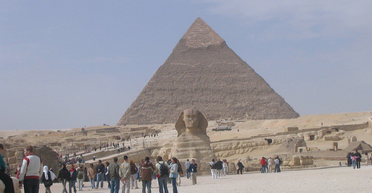 Pirámides y esfinge en El Cairo. Carlos Reusser Monsalvez (Flickr)