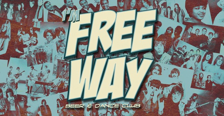 Mural y logo. Freeway, Facebook