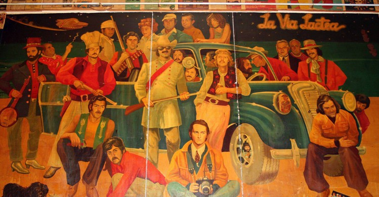 Mural. La Vía Láctea, Facebook