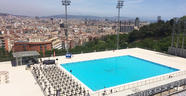 Vista de la piscina. Bernat Picornell (Facebook)