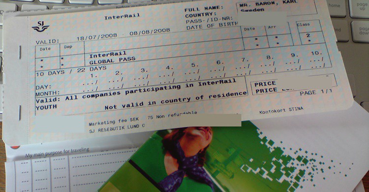 Pase de Interraíl de 2008. Karl Baron (Flickr)