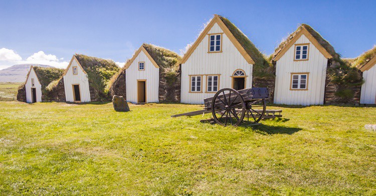 Típicas casas islandesas. Parys (iStock)