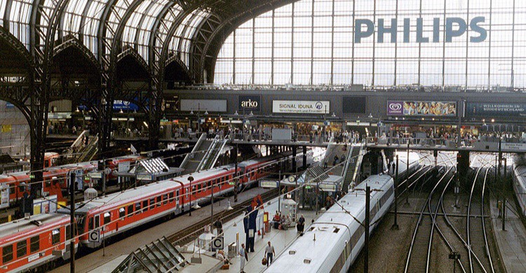 Estación de tren europea. Roland (Flickr)