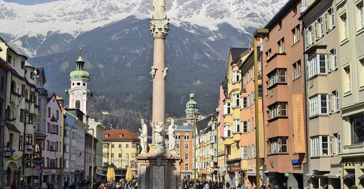 Maria-Theresien-Strasse en Innsbruck. Fotofritz16 (iStock)