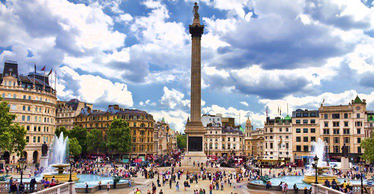 Trafalgar Square en Londres. Lachris77 (iStock)