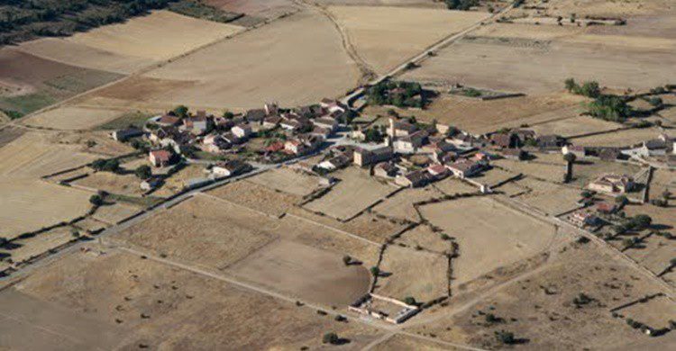 Vista aérea de Arahuetes (Ayuntamiento de Arahuetes).