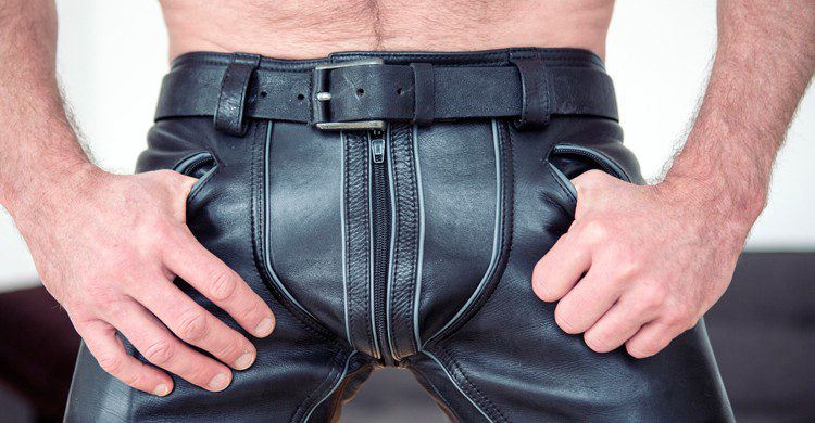 Imagen de pantalones de cuero Fotografía de pantalones de cuero