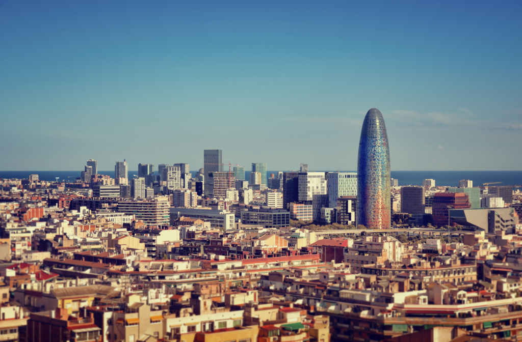 Barcelona`s Financial District