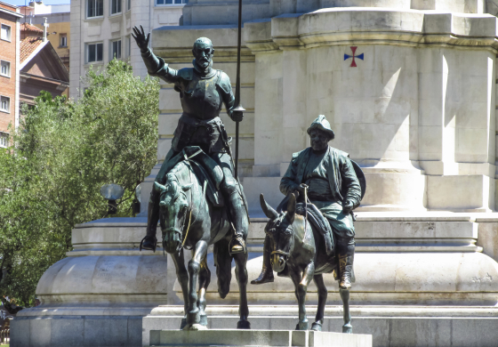 Statues of Don Quijote and Sancho Panza