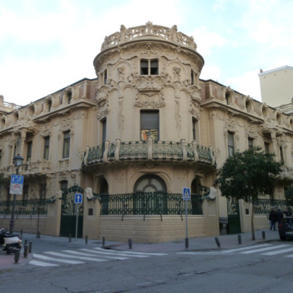 Palacio Longoria in Madrid (Spain). Built in 1904. Architect: Josep Grases.
