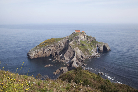 Island Gaztelugatxe on the coast of Biscay