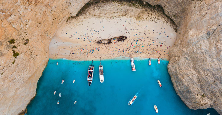 Playa de Shipwreck, en Grecia (iStock)