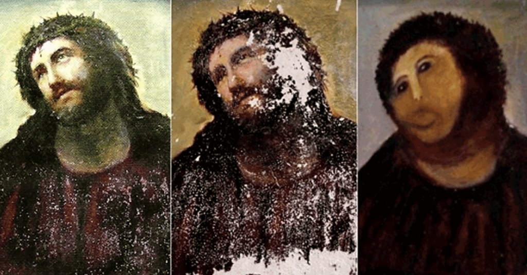 Ecce Homo de Borja (https://www.flickr.com/photos/observatorioderestauracion)