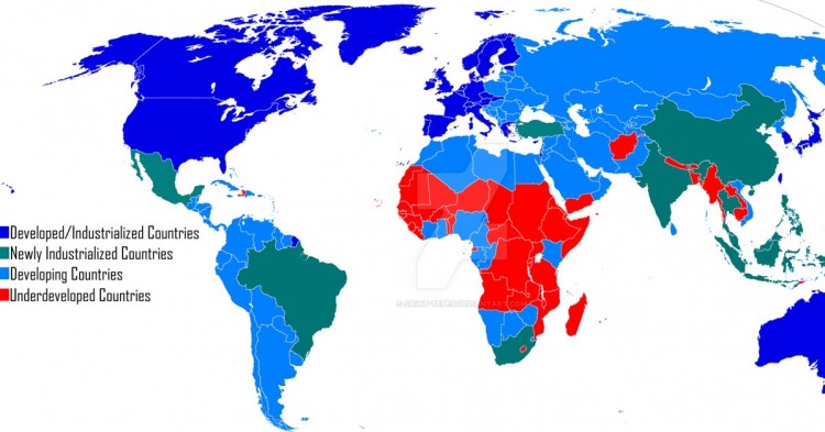 Índice de desarrollo por países (Deviantart)