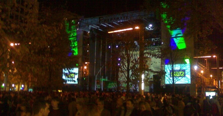 Aspecto de uno de los conciertos gratuitos durante las fiestas. Javier Vte Rejas (Flickr).