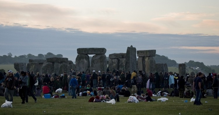 Turistas en Stonehenge. Ann Wuyts (Flickr)