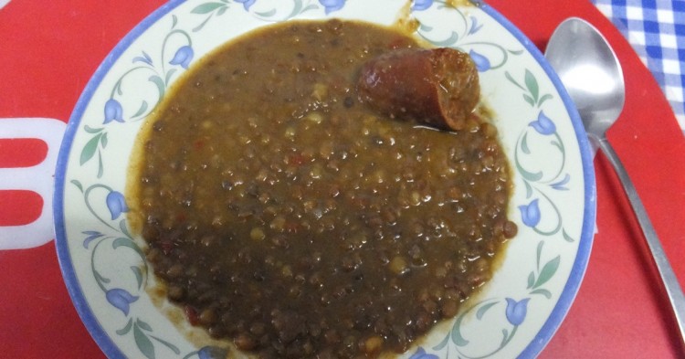 Plato de lentejas. Nacho (Flickr).