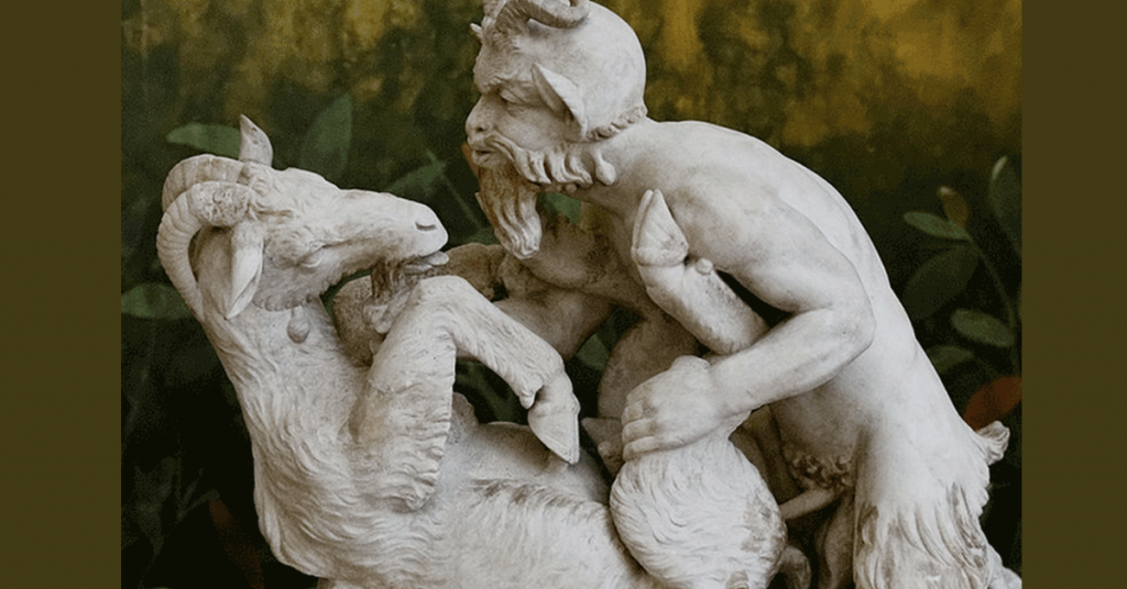 dios Pan y cabra hembra Pompeya (https://commons.wikimedia.org/wiki/User:Jastrow)