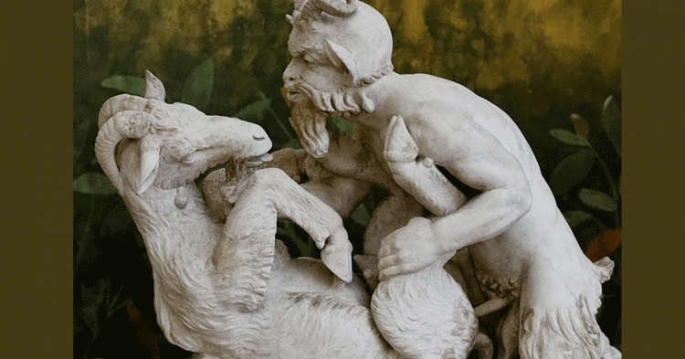 dios Pan y cabra hembra Pompeya (https://commons.wikimedia.org/wiki/User:Jastrow)