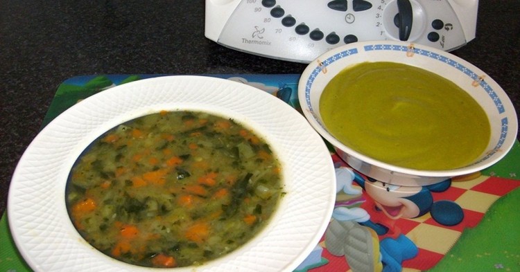 Sopa y puré de verduras. http://menucompleto.blogspot.com (Flickr).