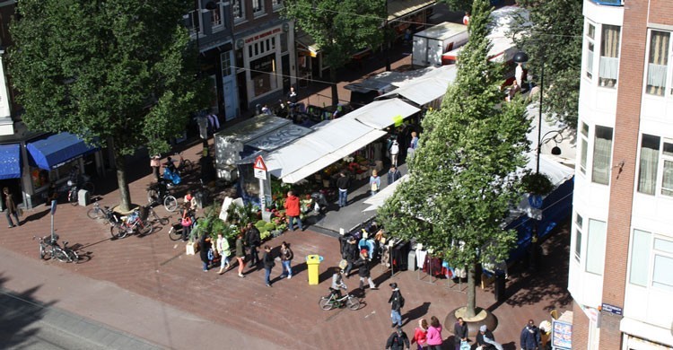 Vista aérea de Dappermarkt.  Bram Boerboom (Flickr)