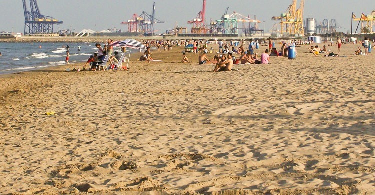 Playa de la Malvarrosa, Valencia (Flickr)