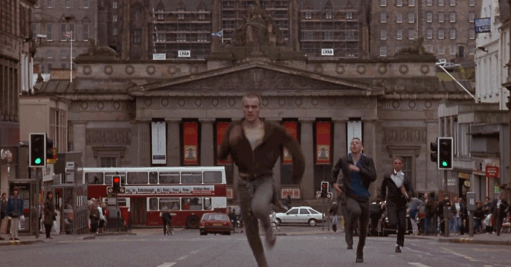 Edimburgo reflejada en Trainspotting (wikipedia)