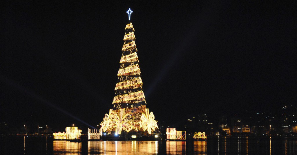 Árbol de Navidad en Lagoa. Leandro Neumann Ciuffo, Flickr