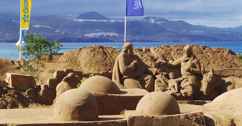 Belén de arena Playa de Las Canteras. El coleccionista de instantes, Foter