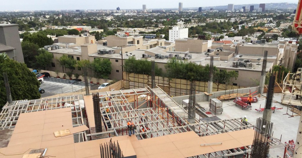 The James Hotel, West Hollywood, en construcción