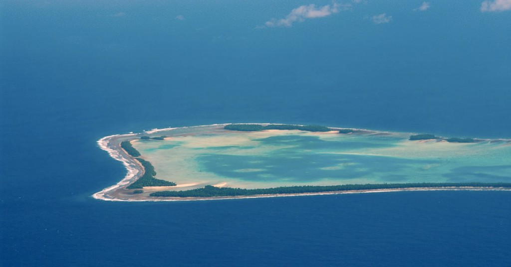 Vista aérea de Funafuti, Tuvalu. Tomoaki INABA, Flickr