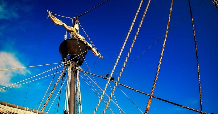 El carajo es la zona más alta del mástil (Flickr)