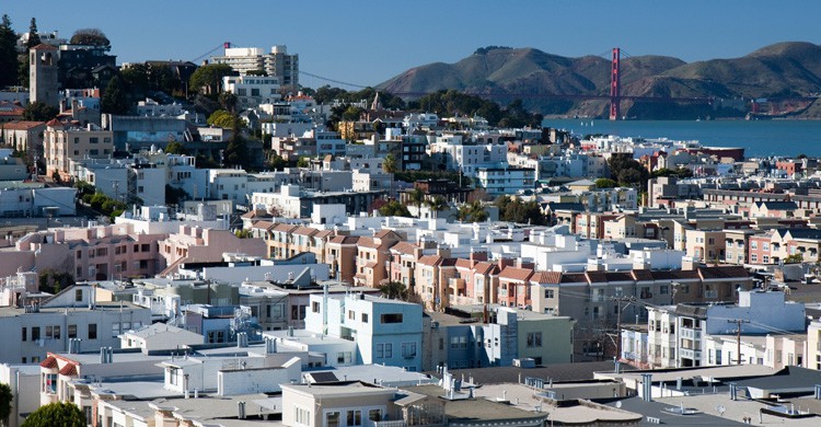 Russian Hill en Sausalito (iStock)