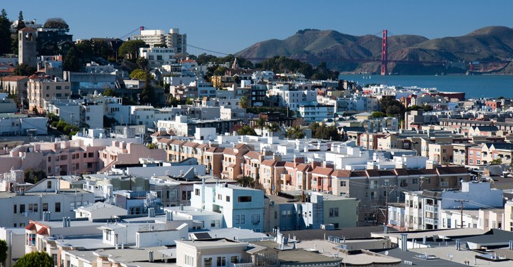 Russian Hill en Sausalito (iStock)