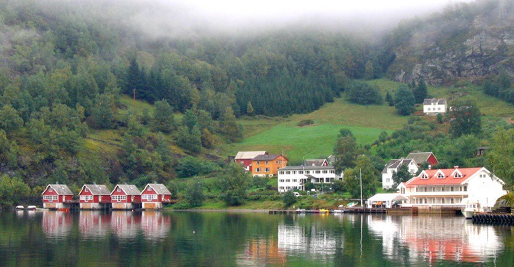 Vista de las características viviendas de Flam. Tu (Flickr)