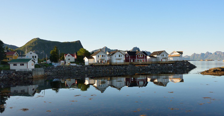 Kabelvåg, en Noruega. Tristan Schmurr (Flickr)