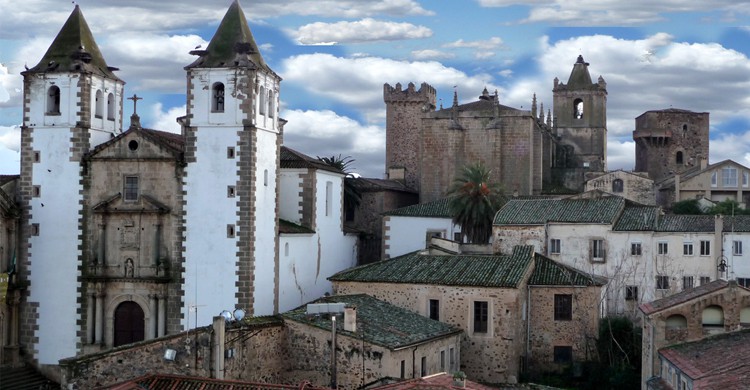 Vistas del casco histórico de Cáceres (Flickr)