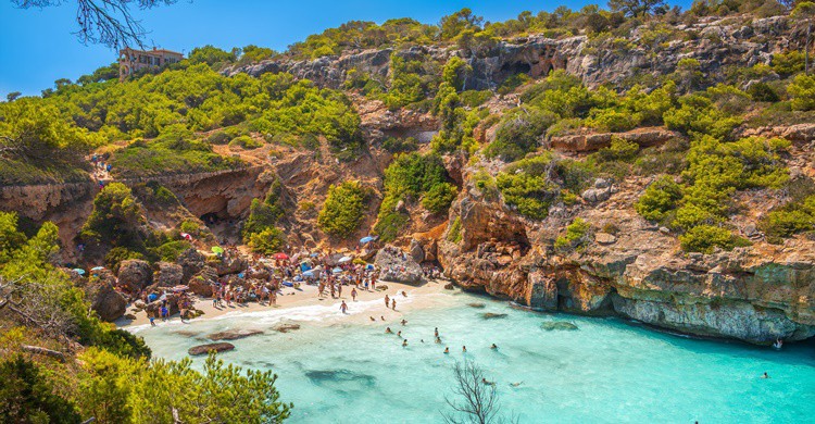 Vista de la pequeña playa de Caló des Moro. Tommie Hansen (Flickr)