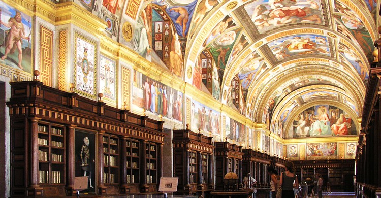 Biblioteca del Monasterio de San Lorenzo de El Escorial (Wikimedia.org)