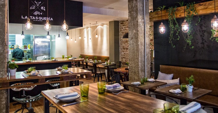 Vista general del restaurante. La Tasquería