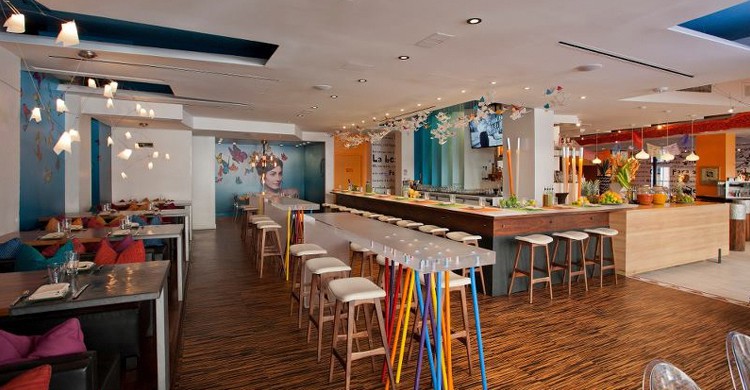 Vista de la sala. Oyamel Cocina Mexicana