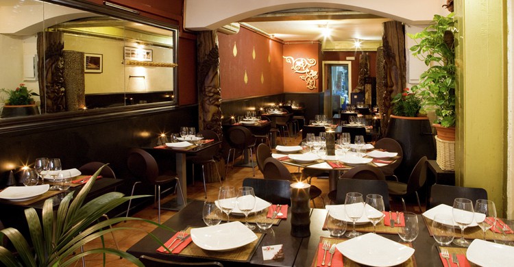 Sala de Thai Thai. Restaurante Thai Thai