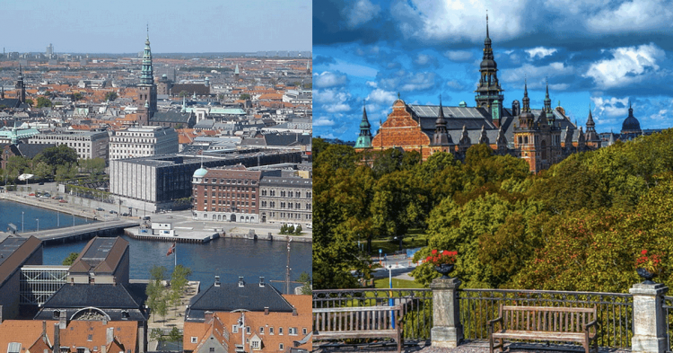 Copenhague / Estocolmo (wikipedia/pixabay)