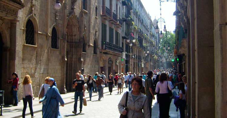 Barrio Gótico de Barcelona (Flickr)