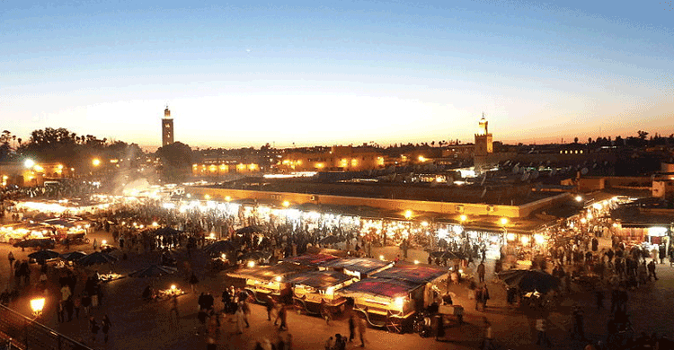 Plaza de Jemaa El Fna (commons wikipedia)
