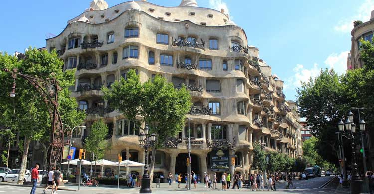 Paseo de Grácia en Barcelona (Flickr)