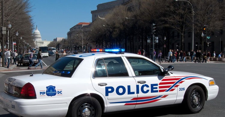 Patrulla de policía en Washington (Flickr)