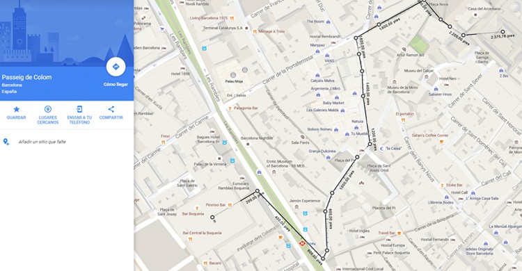 Distancias. Google Maps