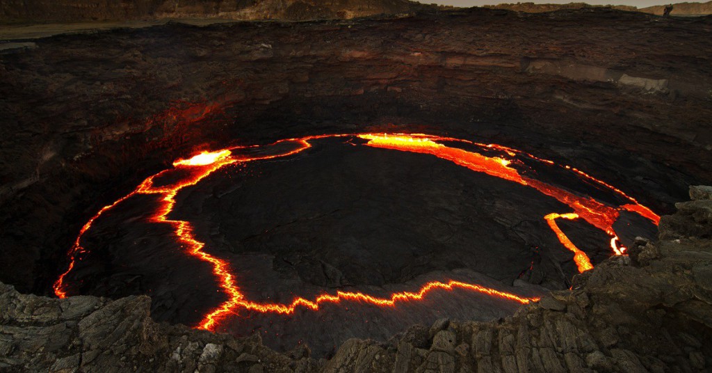 El Volcán Erta Ale en Etiopía