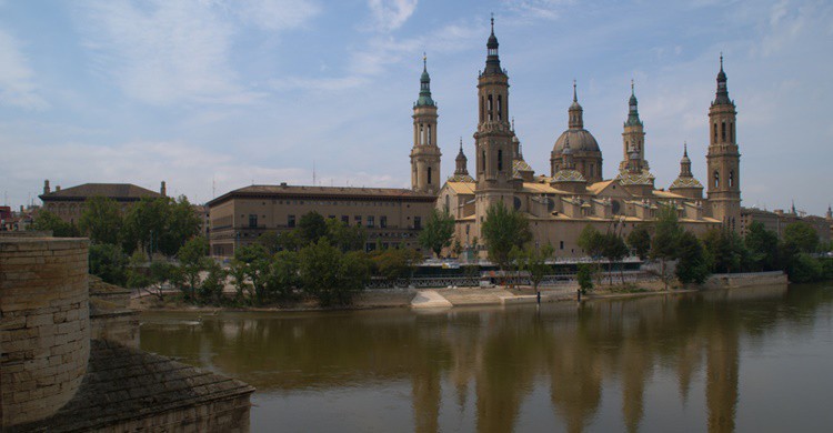 Río Ebro y Basílica del Pilar. Ἀλέξ (Flickr)